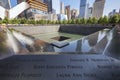 Memorial at World Trade Center Ground Zero Royalty Free Stock Photo