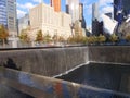 Memorial at World Trade Center Ground Zero in New York