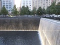 Memorial at World Trade Center Ground Zero in New York Royalty Free Stock Photo