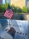 Memorial at World Trade Center Ground Zero. New York, USA Royalty Free Stock Photo