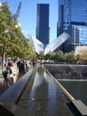 9 11 Memorial at World Trade Center. Manhattan, New York City. USA Royalty Free Stock Photo