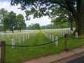 Memorials and headstones in Arlington National Cemetery in Virginia USA Royalty Free Stock Photo