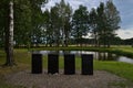 Memoriam monument in Auschwitz-Birkenau