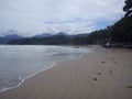 Awesome view of a beautiful beach in new zealand