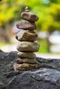 The balanced stones, health and work . Royalty Free Stock Photo