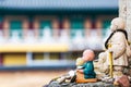 Statue of the little Buddha . Royalty Free Stock Photo