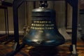 Memory bell inside Saint Patrick cathedral in Dublin, Ireland