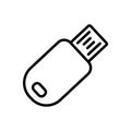 Memory Card Icon. Storage Flash Disk for Data, Information, Passwords, Database, Content, Media. Vector sign in simple