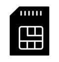 Memory card Isolated Vector Icon which can easily modify or edit Royalty Free Stock Photo