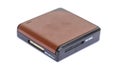 Memory card reader isolate Royalty Free Stock Photo