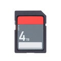 Memory card on white background - 4 Terabyte