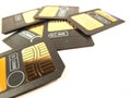 Memory cards lot Royalty Free Stock Photo