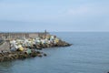 Memory cubes in Llanes, Asturias, Spain.