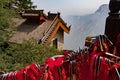 Memory locks on the sacred Huashan mountain. China.