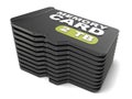 Memory micro SD card stack. 3D Royalty Free Stock Photo