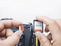 Memory micro SD and SD cards are compared for usage with digital DSLR cameras