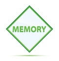 Memory modern abstract green diamond button Royalty Free Stock Photo