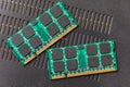 Memory modules for laptops Royalty Free Stock Photo