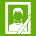 Memory portrait icon green