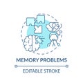 Memory problems concept icon Royalty Free Stock Photo