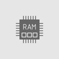 Memory RAM flat vector icon Royalty Free Stock Photo