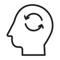 Memory Recall Symbol Emphasizing Mental Health and Cognitive Function Royalty Free Stock Photo