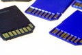 Memory sd cards for cameras Royalty Free Stock Photo