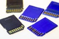 Memory sd cards for cameras Royalty Free Stock Photo