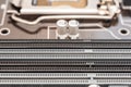 Memory Slot On Motherboard Royalty Free Stock Photo