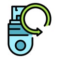 Memory stick data icon vector flat Royalty Free Stock Photo