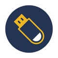 Memory stick, pen drive Vector icon which can easily modify Royalty Free Stock Photo