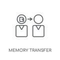 Memory transfer linear icon. Modern outline Memory transfer logo