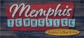 Memphis birthplace of rock and roll wood sign