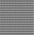 Memphis black white pattern as maze. Simple seamless pattern of geometry shapes. Abstract background, vector illustration