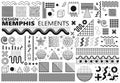 Memphis elements set Royalty Free Stock Photo