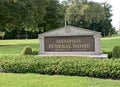 Memphis Funeral Home Sign