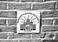 Memphis Housing Authority Crest in Black and White Royalty Free Stock Photo