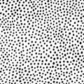Memphis Polka dot seamless pattern. Vector hand-drawn abstract black and white background. Fashion 80-90s. Vector ideal