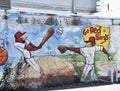 Memphis Redbirds Baseball Team Mural Royalty Free Stock Photo