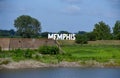 Memphis Sign on Mud Island River Park Royalty Free Stock Photo