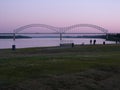 Memphis Skyline, Hernando DeSoto Bridge at Sunrise