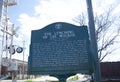 Lynching of Lee Walker Historical Plaque Rear, Memphis, TN Royalty Free Stock Photo