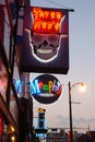 neon sign in Memphis