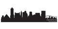 Memphis, Tennessee skyline. Detailed vector silhouette