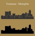 Memphis, Tennessee ( United States of America ) city silhouette