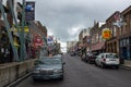 View of the Beale Street in the city of Memphis, Tennessee