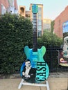 Johnny Cash Giant Fibreglass guitar. Memphis, Tennessee, USA. September 21, 2019.