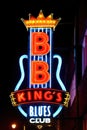 Neon sign for BB King`s Blues Club in Memphis Royalty Free Stock Photo