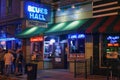 Beale Street in Memphis at night Royalty Free Stock Photo