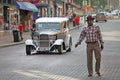 Beale street in Memphis -  Historic cars Royalty Free Stock Photo